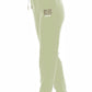 Rhinestone Logo Sweatpants in Chic Green