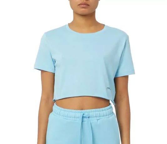 Elegant Light Blue Cotton Tee