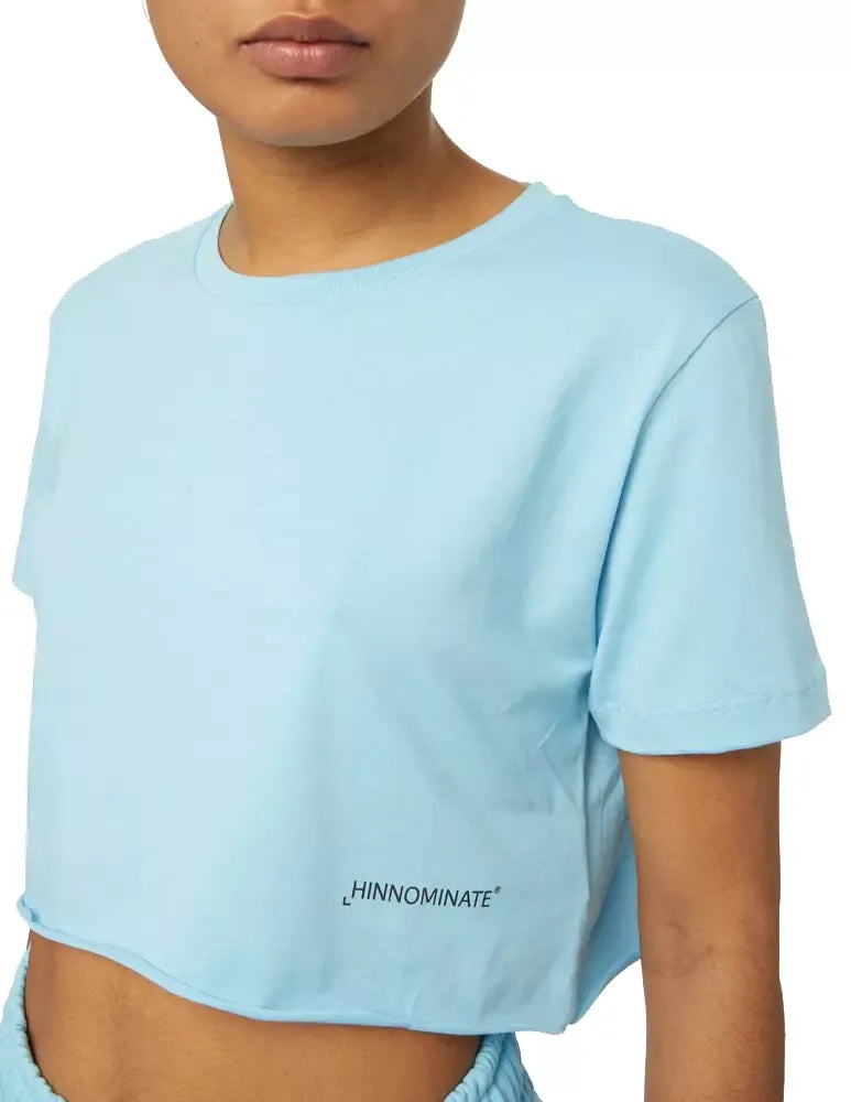 Elegant Light Blue Cotton Tee