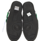 Elegant Low Suede Sneakers with Green Logo Detail