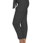 Chic Black Viscose Blend Cargo Pants