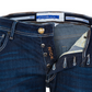 Elegant Dark Blue Slim-Fit Denim
