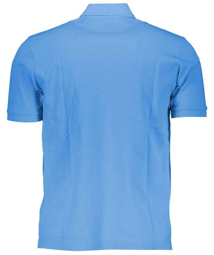 Elegant Light Blue Cotton Polo for Men