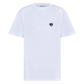 Embroidered Heart Logo Cotton T-Shirt