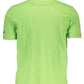 Chic Green Cotton Polo Shirt for Men