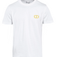 Elegant White Embroidered Logo Tee