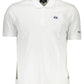 Elegant White Cotton Men's Polo with Chest Logo