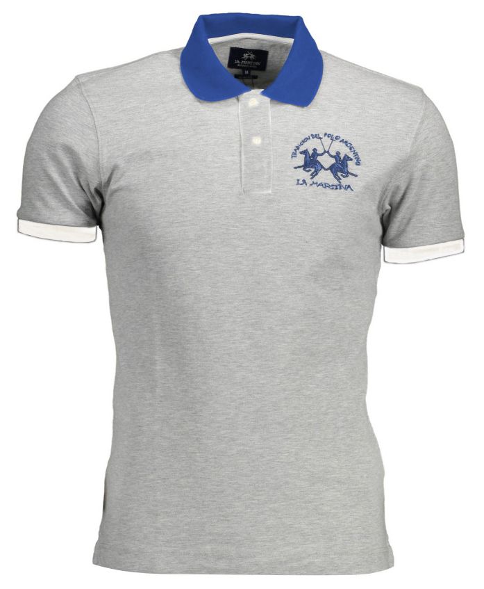 Elegant Men's Embroidered Cotton Polo