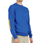 Elegant Cotton Crew Neck Sweater with Chest Logo