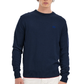 Chic Crew Neck Cotton Sweater with Embroidered Logo