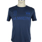 Elegant Cotton Tee with Blue Front Print