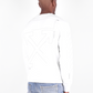 Elevated White Cotton Sweatshirt with Logo Detail