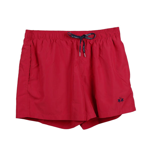 Dashing Red Men's Stretch Swim Shorts