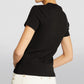 Sleek Black Crew-Neck Tee with Front Print