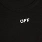 Sleek Black Crew-Neck Tee with Front Print