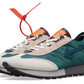 Chic Multicolor Nylon Sneakers with Leather Accents
