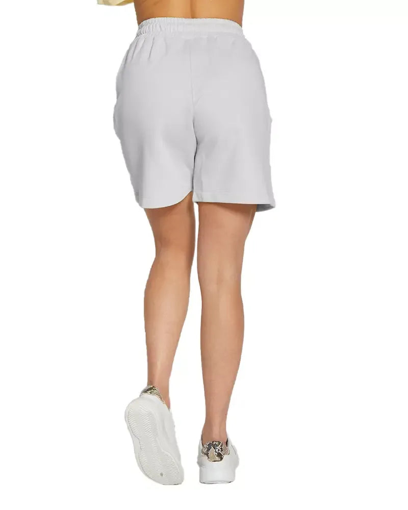 Chic Drawstring Bermuda Shorts in Gray