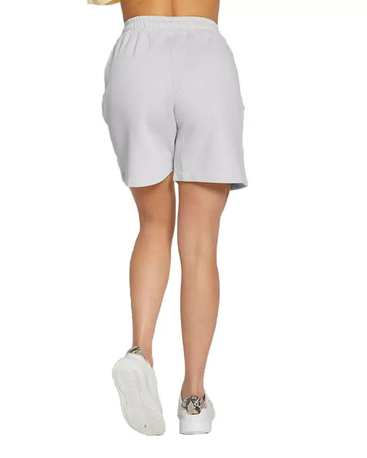 Chic Drawstring Bermuda Shorts in Gray