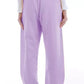 Plush Cotton Sweatpants with Logo Detail