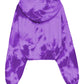 Elegant Purple Hooded Sweatshirt with Logo Print