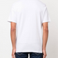 Elegant White Cotton Tee with Logo Accent