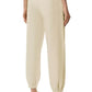 Beige Cotton Drawstring Sweatpants