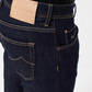 Italian Crafted Blue Denim Jeans with Contrast Stitching