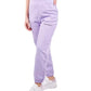 Elevated Purple Fleece Trousers with High Waist