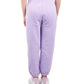 Elevated Purple Fleece Trousers with High Waist