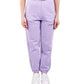 Elevated Purple Fleece Trousers with High Waist
