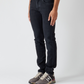 Elegant Black Super Slim Denim for Men