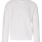 Elegant White Cotton Blend Sweatshirt