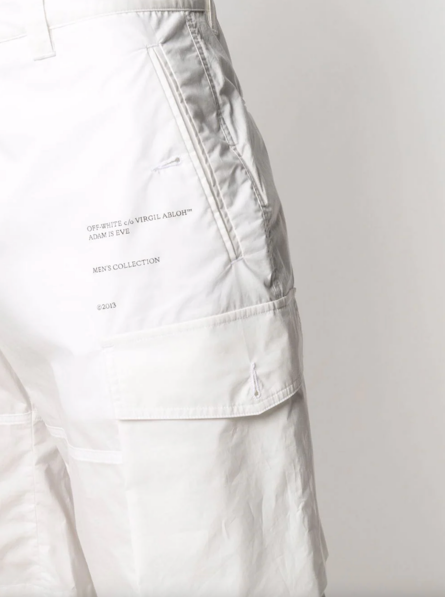 Elevated White Cargo Shorts – Pure Cotton