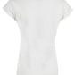 Elegant White Tee with Sparkling Front Print