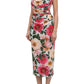 Floral Stretch Jersey Midi Elegance