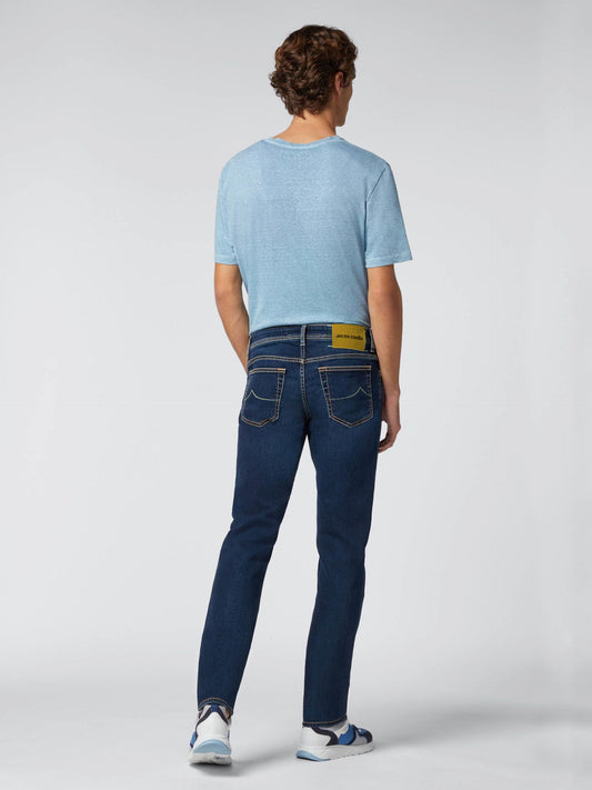 Italian Luxury Denim - Classic Blue Regular Fit