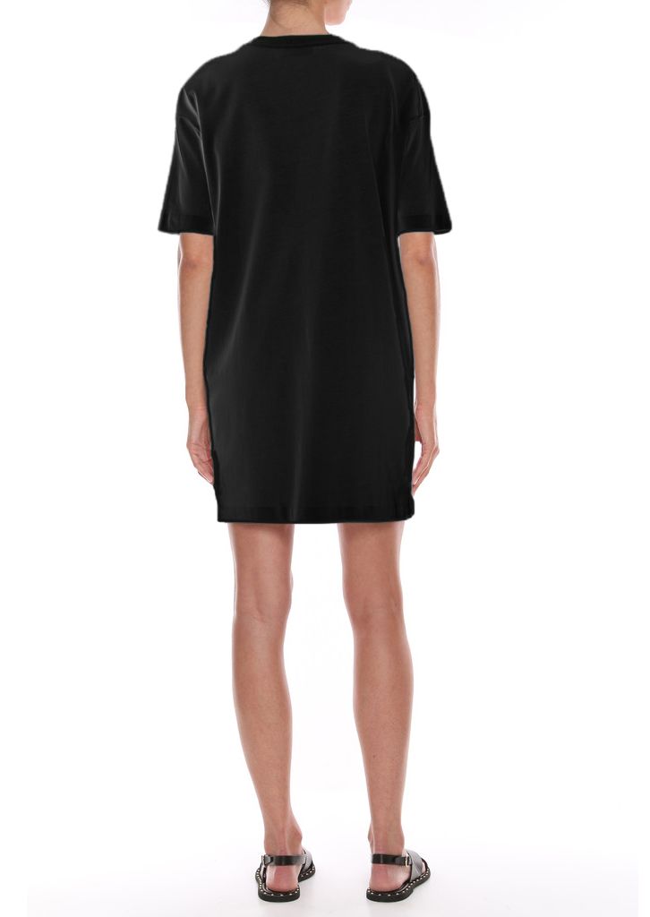 Chic Graphic Cotton T-Shirt Dress