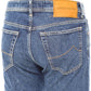 Elegant Italian Denim in Classic Blue