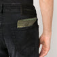Exquisite Black Denim Regular Fit Jeans