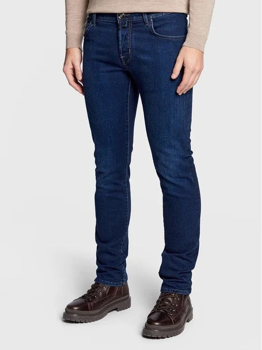 Elegant Blue Denim Regular Fit Jeans