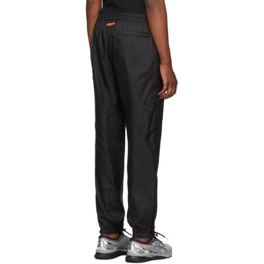 Elevated Casual Black Cotton Trousers