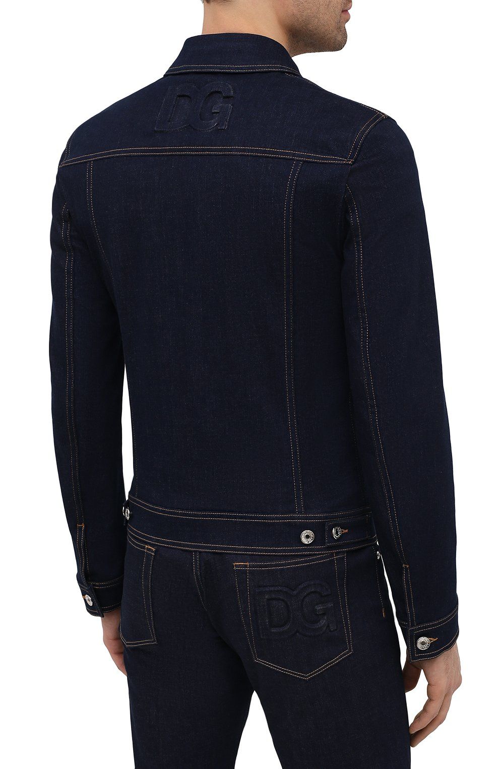 Elegant Dark Blue Denim Jacket