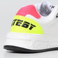 Chic Eco-Leather Sneakers with Vibrant Accents