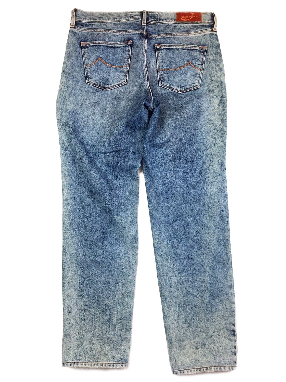 Chic Acid Wash Cotton Blend Jeans