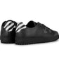Chic Black Leather Low-Top Sneakers