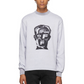 Elevated Grey Intarsia Knit Cotton Sweater