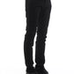 Sleek Black Skinny Jeans with Signature Detailing