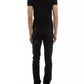 Sleek Black Skinny Jeans with Signature Detailing