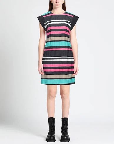 Multicolor Striped Sleeveless Summer Dress