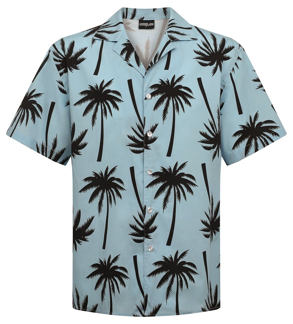 Tropical Elegance Short-Sleeved Shirt